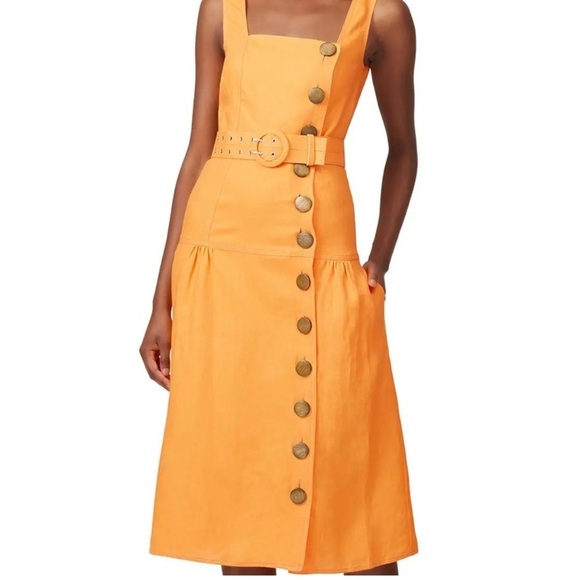 Nicholas Button Pinafore Dress size 6 - Picture 2 of 10